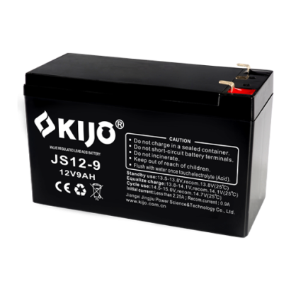 Acumulator AGM 12V 9Ah F2 KIJO JS12-9 pentru UPS, alarme si backup