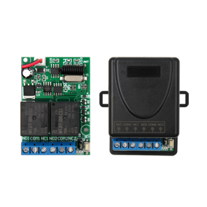 Set radio comandă cu 2 relee 433MHz 12V și telecomandă inclusă CSR-807Y2