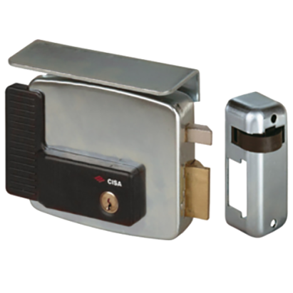 Yală electrică aplicată CISA 12V, clasa de securitate 3, deschidere dreapta