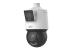 Camera de supraveghere IP PTZ dual lens 4MP cu PoE, IR 100 m, audio