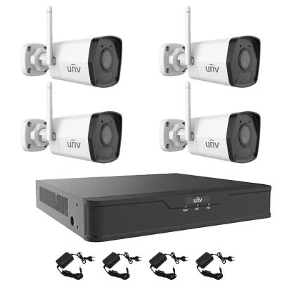 Sistem supraveghere Wi‑Fi cu 4 camere IP 2MP, audio și NVR 4K UNV