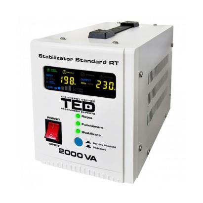 Stabilizator de tensiune 2000VA AVR cu display digital TED RT