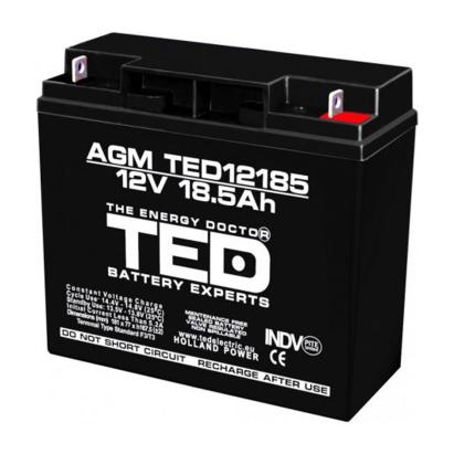 Acumulator AGM VRLA 12V 18.5Ah cu terminal F3, 181x76x167 mm