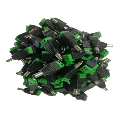 Pachet 100 conectori de alimentare tata 12V cu surub SDC