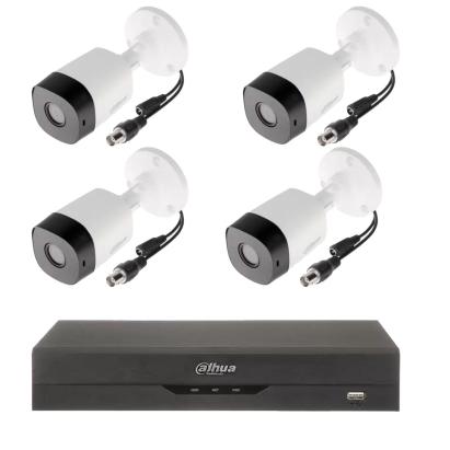 Kit supraveghere Dahua cu 4 camere exterior 2MP si DVR 4 canale 5MP