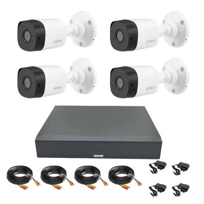Sistem supraveghere Dahua cu 4 camere 2MP Full HD, DVR 5MP si IR 20 m