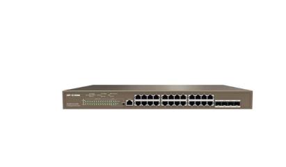 Switch IP-COM L3 Managed PoE cu 24 porturi Gigabit si 4 SFP