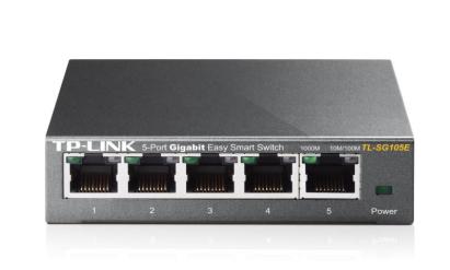 Switch TP-Link TL-SG105E cu 5 porturi Gigabit, Easy Smart, desktop