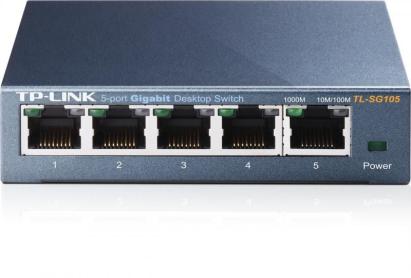 Switch Gigabit TP-Link TL-SG105 cu 5 porturi RJ45 10/100/1000 Mbps