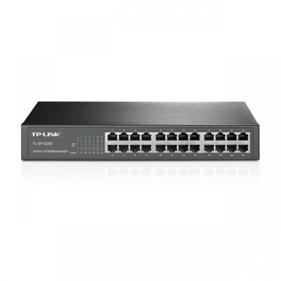 Switch TP-Link TL-SF1024D cu 24 porturi 10/100 Mbps pentru rack sau birou