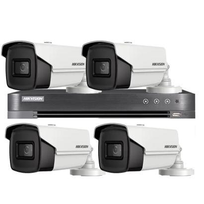 Sistem supraveghere Hikvision 4 camere 8MP 4 in 1 cu DVR 4K si IR 60m