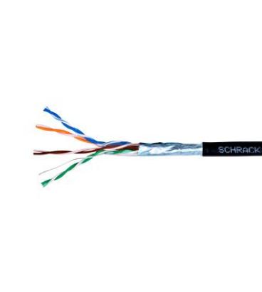 Cablu retea Schrack F/UTP Cat.5e exterior 4x2xAWG24, 305 m, negru