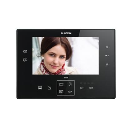 Terminal video Electra Extra G3, 7 inch, hands-free, negru, montaj incastrat