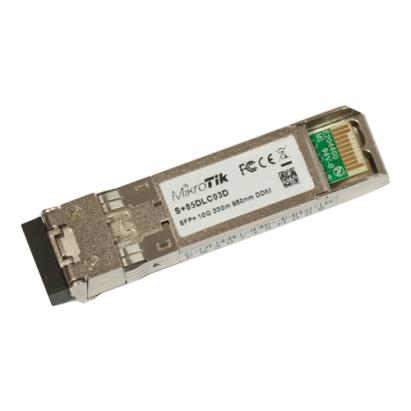 Modul SFP+ MikroTik 10G pentru fibra multimode 300 m, 850 nm, Dual LC