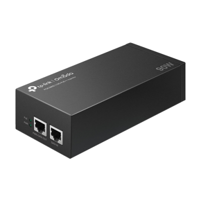Injector PoE+ TP-Link Omada 90W cu 2 porturi RJ45 10G
