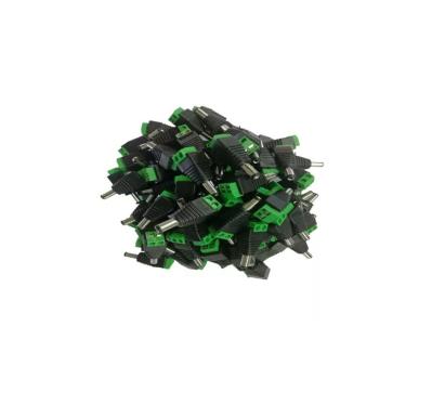 Set 100 conectori alimentare tata cu surub 5.5x2.1 mm pentru CCTV si LED