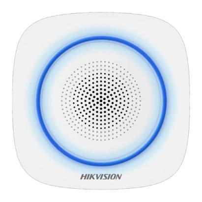 Sirena wireless de interior Hikvision AX PRO 868 MHz, LED albastru