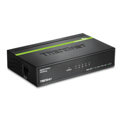 Switch Gigabit cu 5 porturi TRENDnet TEG-S50G GREENnet, metalic