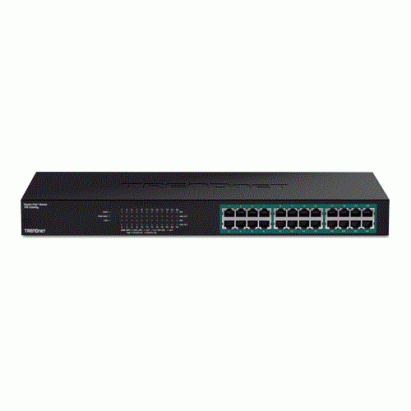 Switch PoE+ Gigabit cu 24 porturi si putere 370W TRENDnet TPE-TG240G