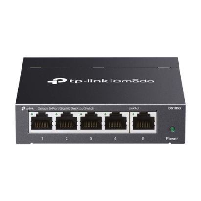 Switch Gigabit cu 5 porturi RJ45 TP-Link Omada DS105G, unmanaged
