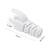 Manson pentru mufa RJ45 alb, set 100 bucati, protectie cablu Ethernet