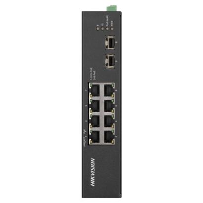 Switch PoE Gigabit Hikvision cu 8 porturi si 2 uplink SFP DS-3T0510HP-E-HS