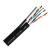 Cablu FTP Cat5e autoportant, cupru 100%, 305 m, negru, TSY Power