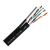 Cablu FTP Cat5e autoportant, cupru 100%, 305 m, negru, TSY Power