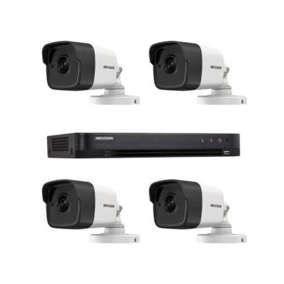 Sistem de supraveghere video Hikvision Full HD cu 4 camere si IR 40 m