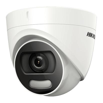 Cameră supraveghere analogică Hikvision ColorVu 2MP, 2.8 mm, albă 20 m