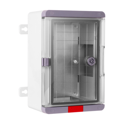 Cutie de distributie IP67 din ABS gri cu usa transparenta 300x400x170 mm