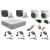 Sistem supraveghere Hikvision cu 4 camere audio 2MP Turbo HD si accesorii