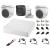 Sistem supraveghere Hikvision cu 3 camere audio 2MP si DVR 4 canale