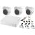 Sistem supraveghere Hikvision interior cu 3 camere audio-video 2MP