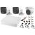 Sistem supraveghere Hikvision cu 3 camere 2MP audio-video si DVR 4 canale