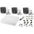 Sistem supraveghere Hikvision cu 3 camere 2MP audio si DVR 4 canale
