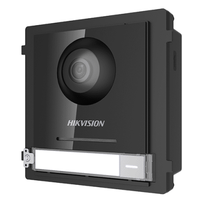 Modul master videointerfon Hikvision cu camera 2MP fisheye si buton apel