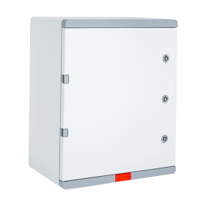 Cutie de distributie IP67 din ABS gri cu placa metalica 400x600x200 mm