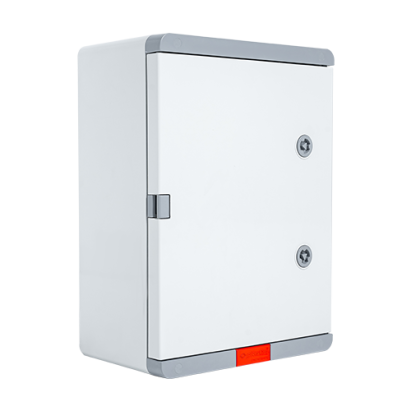 Cutie de distribuție IP67 din ABS gri cu placă metalică, 300x400x170 mm