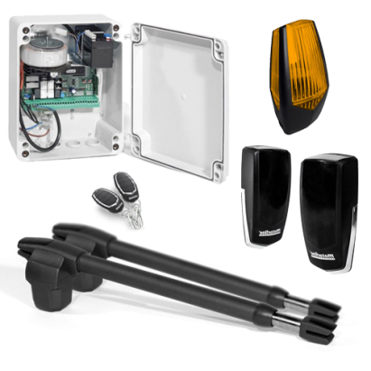 Kit automatizare poartă batantă 2x3m, 24V, uz intensiv, Motorline