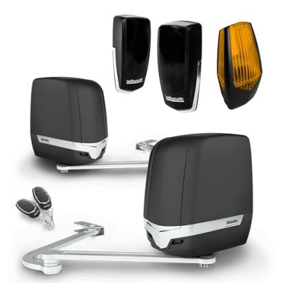 Kit automatizare poarta batanta Motorline 2x2.5 m, 200 kg/canat