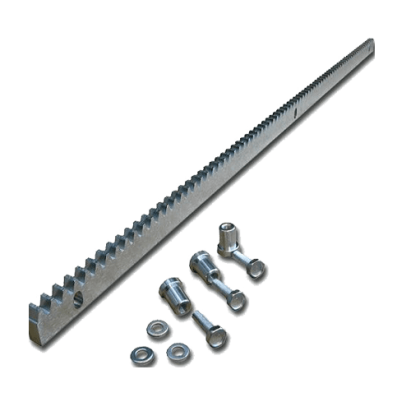 Cremalieră metalică zincată 30x12 mm, 1 m, pentru porți culisante