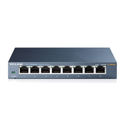 Switch Gigabit TP-Link TL-SG108 cu 8 porturi RJ45, desktop