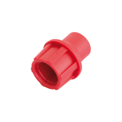 Manson sertizabil rosu pentru conectori CaP System, cablu coaxial 7 mm