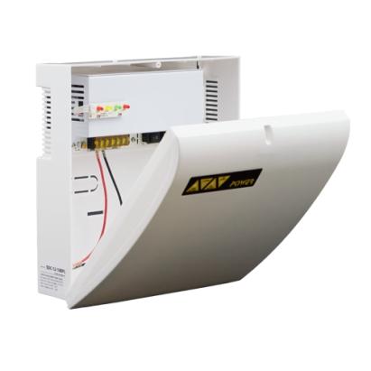 Sursa de alimentare CCTV 12V 10A cu backup, carcasa din plastic Asytech