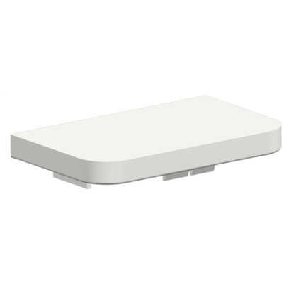 Capac terminal alb pentru canal cablu 46x18 mm, DLX Electric