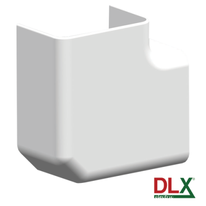Unghi plan ajustabil 90° pentru canal cablu 102x50 mm, alb, DLX