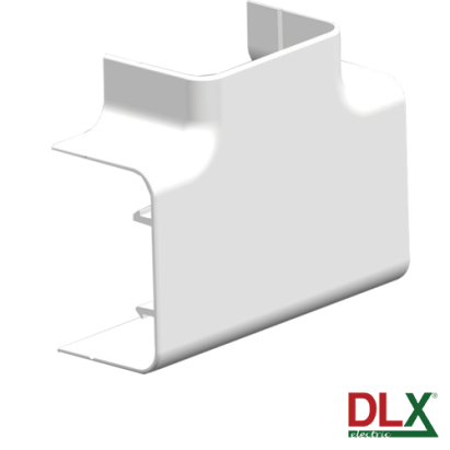 Ramificatie T pentru canal cablu 102x50 mm, alba, DLX Electric