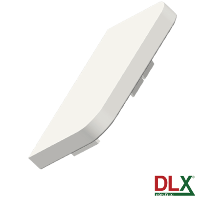 Capac terminal alb pentru canal cablu 102x50 mm DLX Electric