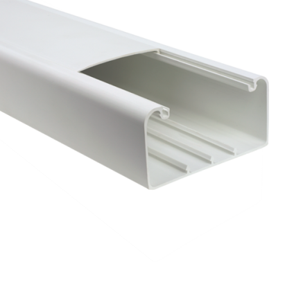 Canal cablu 102x50 mm cu capac, compartimentabil, alb, 2 m - DLX